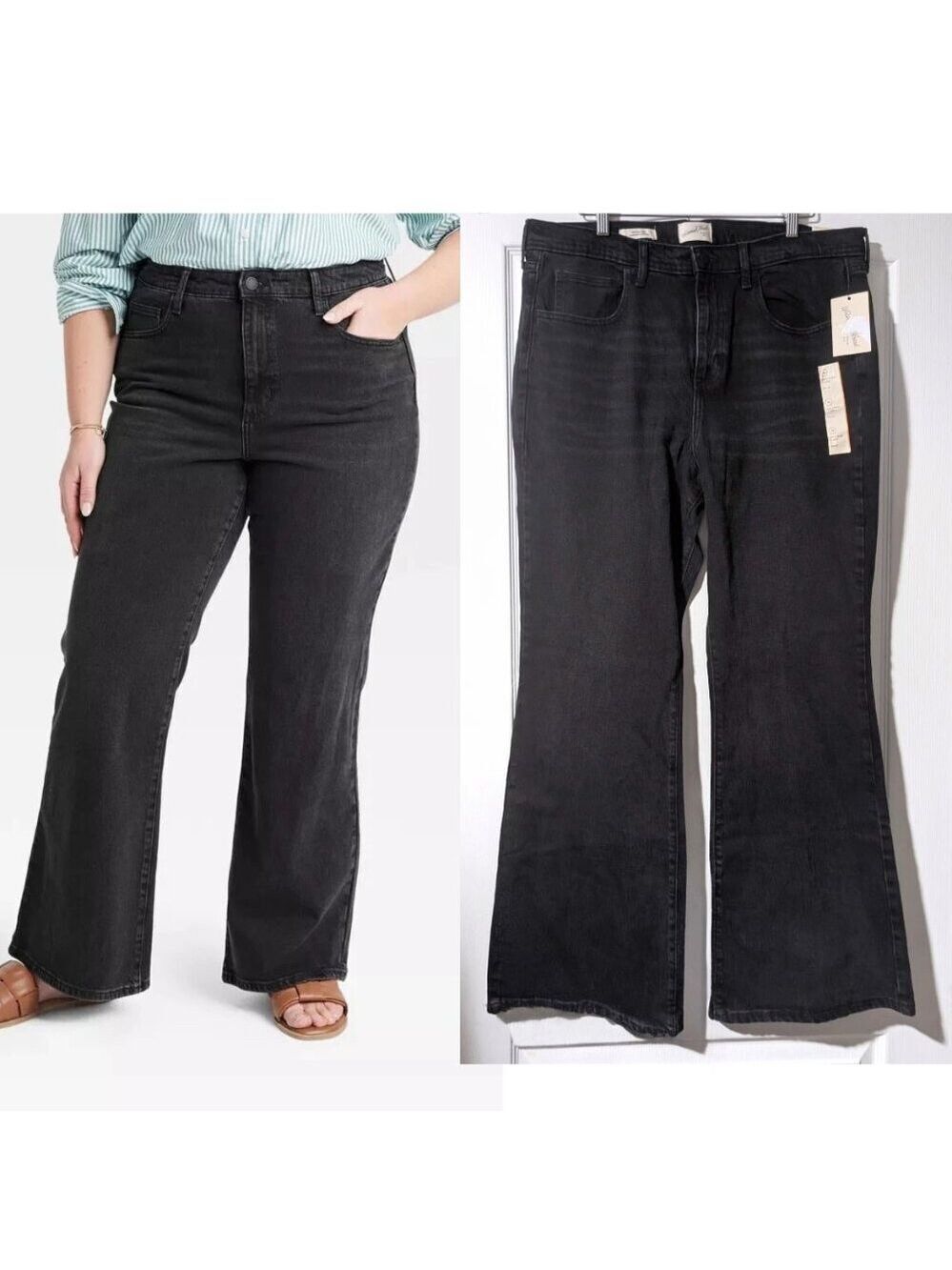 Universal Thread | High-Rise Comfort Stretch Flare Jeans In Black